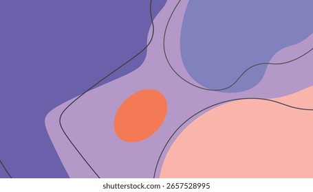 Digital abstract illustration featuring flowing organic shapes and dynamic contour lines. 