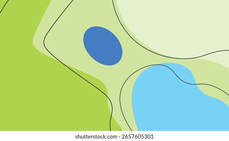 Digital abstract illustration featuring flowing organic shapes and dynamic contour lines. 