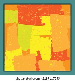 Digital abstract illustration painting work