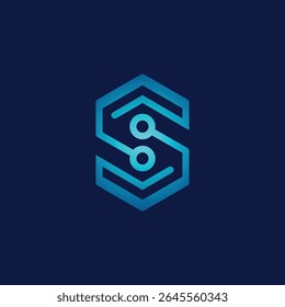 digital abstract logo modern style