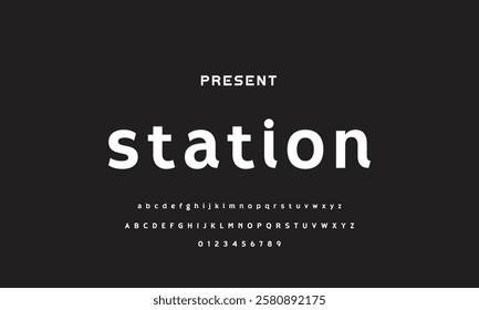 Digital Abstract minimal modern alphabet fonts for logo. Typography technology electronic digital music future creative font. vector illustration
