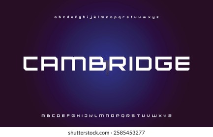 Digital Abstract minimal modern alphabet fonts for logo. Typography technology electronic digital music future creative font. vector illustration