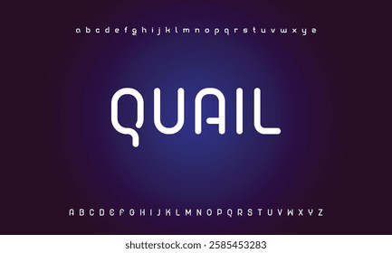 Digital Abstract minimal modern alphabet fonts for logo. Typography technology electronic digital music future creative font. vector illustration