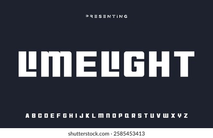 Digital Abstract minimal modern alphabet fonts for logo. Typography technology electronic digital music future creative font. vector illustration
