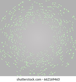 Digital abstract mosaic for your design.Squares in a circle. Vector background.