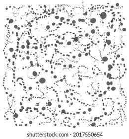 Digital abstract painting texture on white background