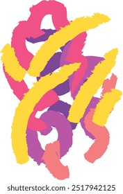 
A digital abstract painting using chalk produces a contemporary work that is suitable for modern home wall decoration.