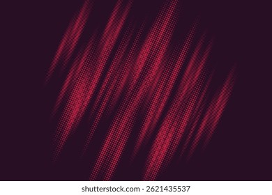 Digital abstract pattern of green dots forming dynamic waveform visualization on black background