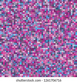 Digital Abstract Pink Pixel Background, QR Code Abstract Background, Vector Seamless Pattern, Random Pixel Texture