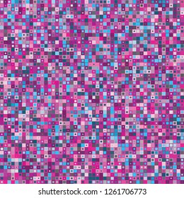 Digital Abstract Pink Pixel Background, QR Code Abstract Background, Vector Seamless Pattern, Random Pixel Texture