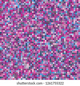 Digital Abstract Pink Pixel Background, QR Code Abstract Background, Fun Vector Seamless Pattern, Girls Random Pixel Texture