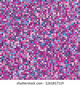 Digital Abstract Pink Pixel Background, QR Code Abstract Background, Vector Seamless Pattern, Random Pixel Texture
