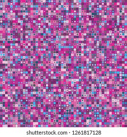 Digital Abstract Pink Pixel Background, QR Code Abstract Background, Vector Seamless Pattern, Random Pixel Texture