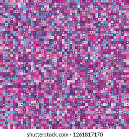 Fondo de píxeles rosados de resumen digital, fondo abstracto de código QR, patrón sin brillo vectorial, textura de píxeles aleatorios