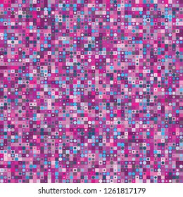 Digital Abstract Pink Pixel Background, QR Code Abstract Background, Vector Seamless Pattern, Random Pixel Texture