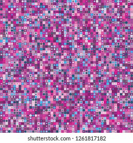 Digital Abstract Pink Pixel Background, QR Code Abstract Background, Vector Seamless Pattern, Random Pixel Texture