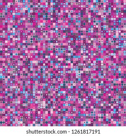Digital Abstract Pink Pixel Background, QR Code Abstract Background, Vector Seamless Pattern, Random Pixel Texture