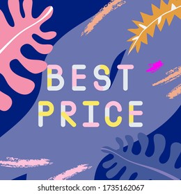 Digital abstract sale background. With place for your message. Presentation cover, banner template
