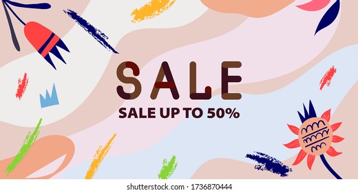 Digital abstract sale background. With place for your message. Presentation cover, banner template
