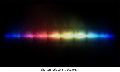digital abstract sound wave