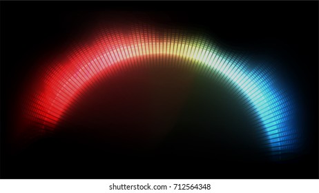 Digital abstract spectrum sound wave