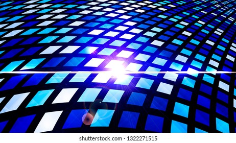 Digital abstract technology design - shiny color checkered techno vector abstract background. Cyberspace concept. Vector illustration.