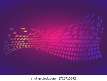 Digital Abstract Vector Background, color trend 2020, pink, purple and blue
