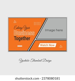 Digital abstract video cover template Modern You tube thumbnail design