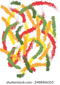 Un trabajo abstracto digital con trazos de tiza y carbón usando colores relacionados con las estaciones hace que un nuevo trabajo sea interesante y único.
Stock de Vector abstracto digital.