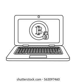 digital access to account letter B as emblem bank related icons image vector illustration design 