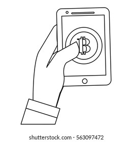 digital access to account letter B as emblem bank related icons image vector illustration design 
