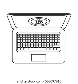 digital access to account letter B as emblem bank related icons image vector illustration design 