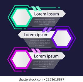 Digital access infographic chart design template. Abstract infochart with copy space. Instructional graphics with 3 step sequence. Visual data presentation. Myriad Pro-Regular font used