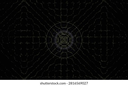 Digital Acoustic Resonance Frequency Wave Pattern for Advanced Tech Design Backdrops