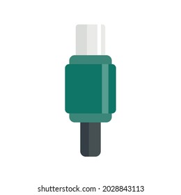 Digital adapter icon. Flat illustration of digital adapter vector icon isolated on white background