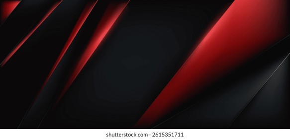 Digital Ads. red black geometric on dark background. abstract elegant background vector illustration, banner business product presentations