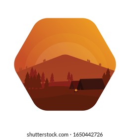 Digital adventure logo template. Outdoor designs

