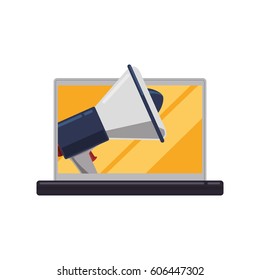 Digital advertising business icon vector illustration graphic design