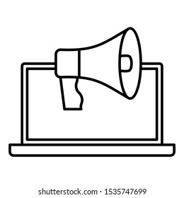 Digital Advertising Concept Vector Promotion Icon Design