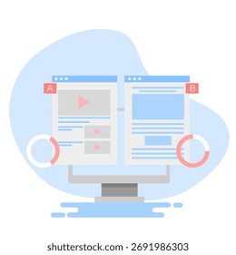 Análise de desempenho de publicidade digital e teste AB no marketing online