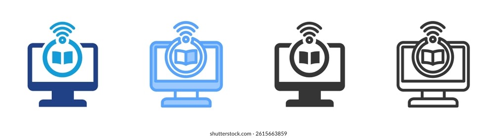 Digital Age icon set multiple style collection
