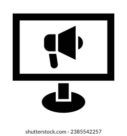 Digital Agency Vector Glyph Icon For Personal And Commercial Use.

