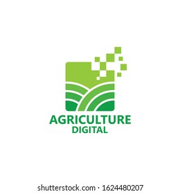 Digital Agriculture Logo Template Design