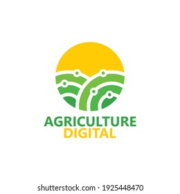 Diseño del logotipo de agricultura digital