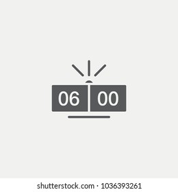 Digital alarm clock Flat Icon