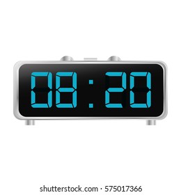 Digital Alarm Clock Icon Image Vector Illustration Design 