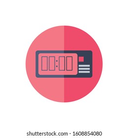 digital alarm clock isolated icon vector illustration design