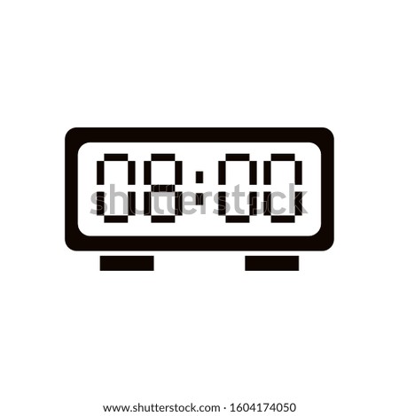 digital alarm clock isolated icon vector illustration design