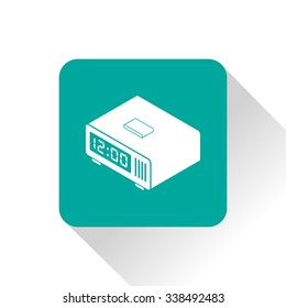 digital alarm clock isometric 3d icon
