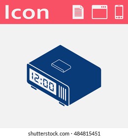 digital alarm clock isometric 3d icon